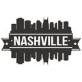 Nashville Tennessee United States Of America USA Icon Vector Art Design Skyline Flat City Silhouette Editable Template