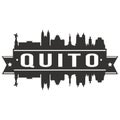 Quito Ecuador America Icon Vector Art Design Skyline Flat City Silhouette Editable Template