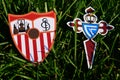 Emblems of European football clubs Royalty Free Stock Photo