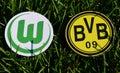 Emblems of European football clubs Royalty Free Stock Photo