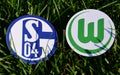 Emblems of European football clubs Royalty Free Stock Photo