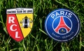 Emblems of European football clubs Royalty Free Stock Photo