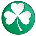 Emblems leaf clover. Irish shamrock leaves for Happy St. Patrick s Day. EPS 10.