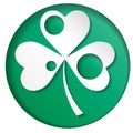 Emblems leaf clover. Irish shamrock leaves for Happy St. Patrick s Day. EPS 10.