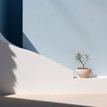 The essence of minimalism illuminated by natural light highlighting the power of simplicity and negative space