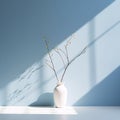 The essence of minimalism illuminated by natural light highlighting the power of simplicity and negative space