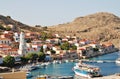 Emborio village, Halki Royalty Free Stock Photo