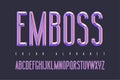 Emboss color font Royalty Free Stock Photo