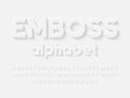 Emboss font Royalty Free Stock Photo