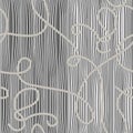 Emboss striped 3d seamless pattern. Embossed surface waves background. Repeat vertical stripes relief ornament. Textured backdrop