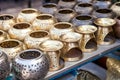 Embossed dishes of Morocco