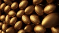 Embossed golden eggs background Royalty Free Stock Photo