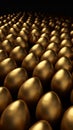 Embossed golden eggs background Royalty Free Stock Photo