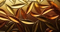 Embossed Metallic Leaf Pattern Texture Royalty Free Stock Photo