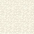 Embossed paper or leather texture, vintage seamless pattern with abstract swirls Royalty Free Stock Photo