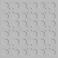 Embossed repeatable circles