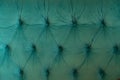 Embossed velor bed upholstery in turquoise color