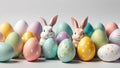 Easter Illustrations Delightful Pastel Designs with Textured Backgrounds for Spring Celebrations Royalty Free Stock Photo