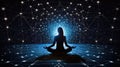 Starry Night Meditation: Lotus Feet Focus (AI Generated)