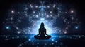 Starry Night Meditation: Lotus Feet Focus (AI Generated)