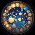 Stained Glass Cosmos: A Vibrant Stellar Tapestry