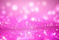 Embrace the Mesmerizing Aura of Purple and Pink Glittering Defocused Lights in a Nostalgic Background. Royalty Free Stock Photo