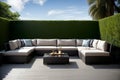 Embrace the Outdoors Luxurious Outdoor Furniture Set.AI Generated