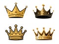 Illustration of Majestic Crown in Royal Elegance