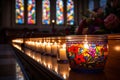 the serene beauty of Easter church services, whether in the tranquil evening or the peaceful morning Royalty Free Stock Photo