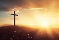 Lent season cross background design, holy week, good friday, palm sunday, easter Royalty Free Stock Photo