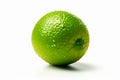Vibrant Citrus Zing: Zesty Lime on a White Background