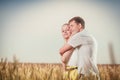 Embrace of a young couple Royalty Free Stock Photo