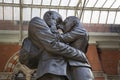 The Embracing Couple by Paul Day at the Meeting Place St Pancras International Railway Station,