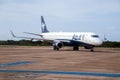 Embraer Azul company aircraft at Jericoacoara airport