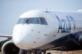 Embraer Azul company aircraft at Jericoacoara airport