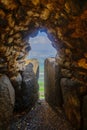 Embrasure in the fortifications of the crusader Belvoir Fortress