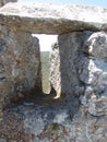 Embrasure of the fortress of the Crusader King Richard the Lionheart.