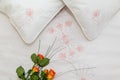 Embroidered bedding