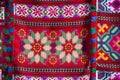 Embroidered Belorussian towels. National pattern