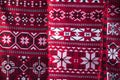 Embroidered Belorussian towels. National pattern.Slavic ornament on fabrics and towels