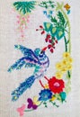 Embroidered bird