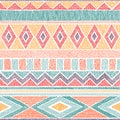Embroidered ethnic seamless pattern. Aztec and tribal motifs. St Royalty Free Stock Photo