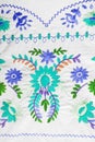 Embroidered fabric texture