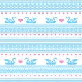 Embroidered motif seamless pattern