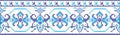 Embroidered pattern on transparent background Royalty Free Stock Photo
