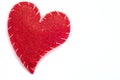 Embroidered red heart Royalty Free Stock Photo