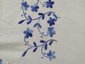 Embroidery on bedsheet