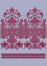 Embroidery border traditional and modern textile design