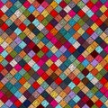 Embroidery or colored fabric pattern texture repeating seamless. Embroidered seamless geometric pattern. Ornament for the carpet Royalty Free Stock Photo
