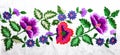 Embroidery, folk arts and crafts, handmade Royalty Free Stock Photo